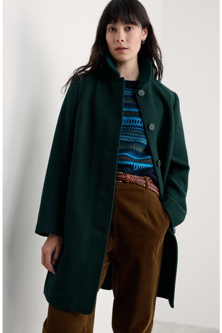 Wood Cabin Coat, Alternate, color, VERTE