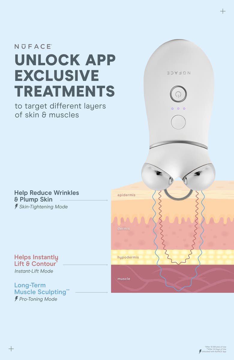 NuFACE<sup>®</sup> Trinity<sup>®</sup>+ LED Red Light Wrinkle Reducer Attachment, Alternate, color, 