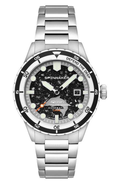 x 4ocean Hass Sharks Limited Edition Automatic Bracelet Watch, 43mm