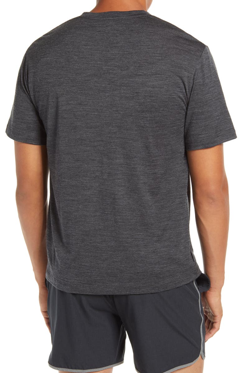 Icebreaker Ravyn V-Neck Wool Blend T-Shirt, Alternate, color, 