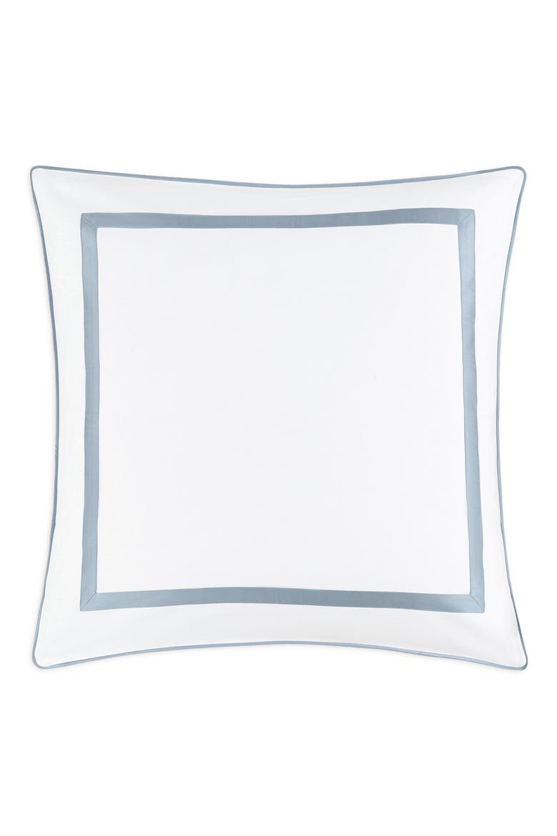 Louise Piqué Boudoir Pillow Sham, Alternate, color, HAZY BLUE