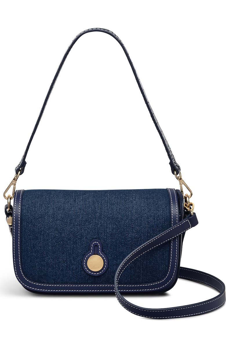 Radley Bathurst Mews - Indigo Small Flapover Crossbody Bag, Main, color, Evenfall