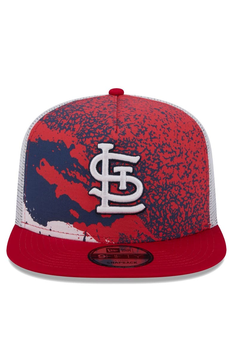 New Era Men's New Era Red St. Louis Cardinals Court Sport 9FIFTY Snapback Hat, Alternate, color, 