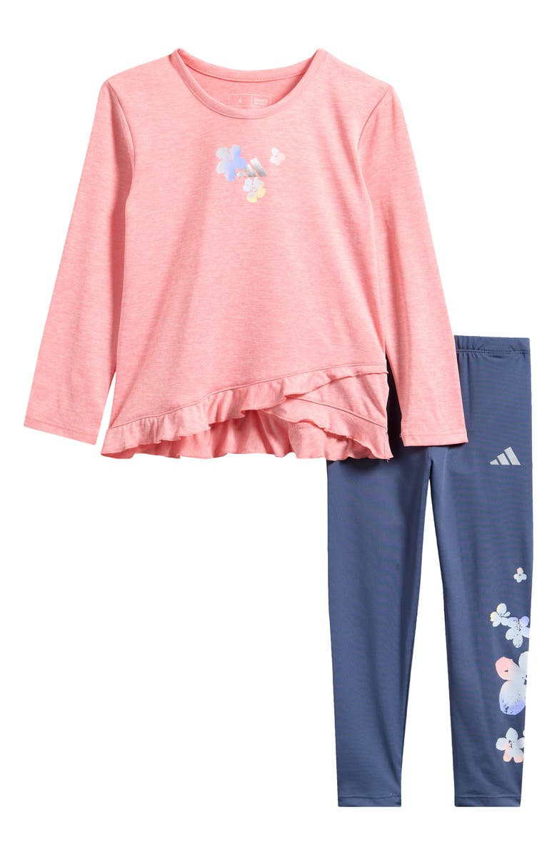 adidas Kids' Chi Crossover T-Shirt & Leggings Set, Main, color,