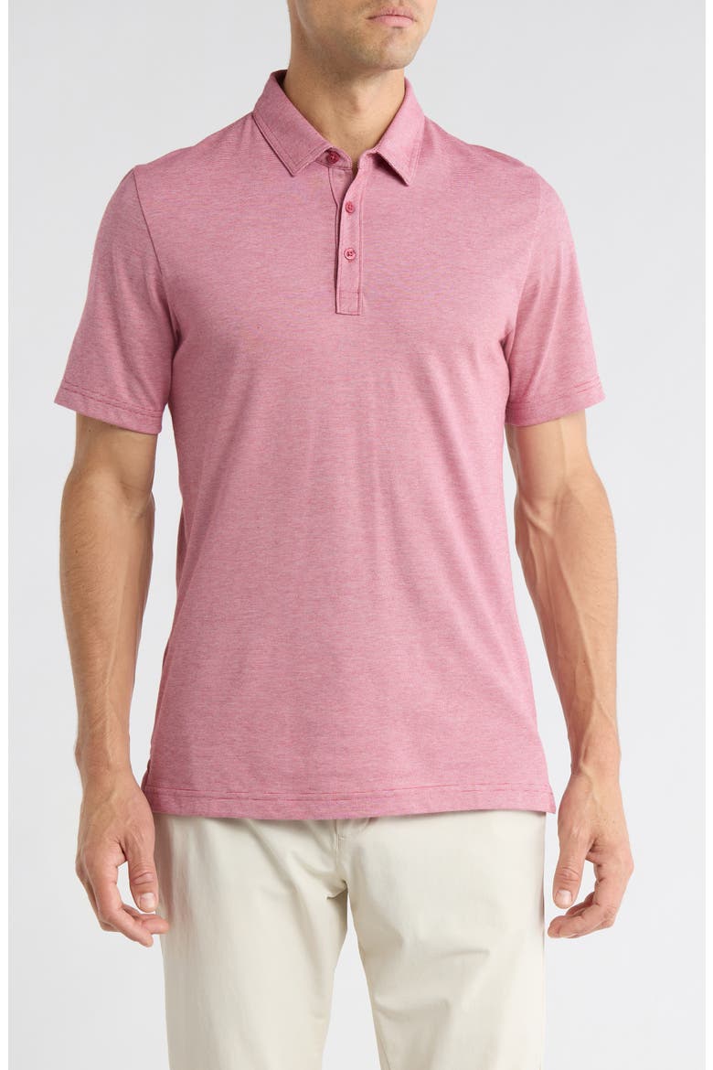 TRAVIS MATHEW The Zinna Polo Shirt, Main, color, HEATHER CARDINAL