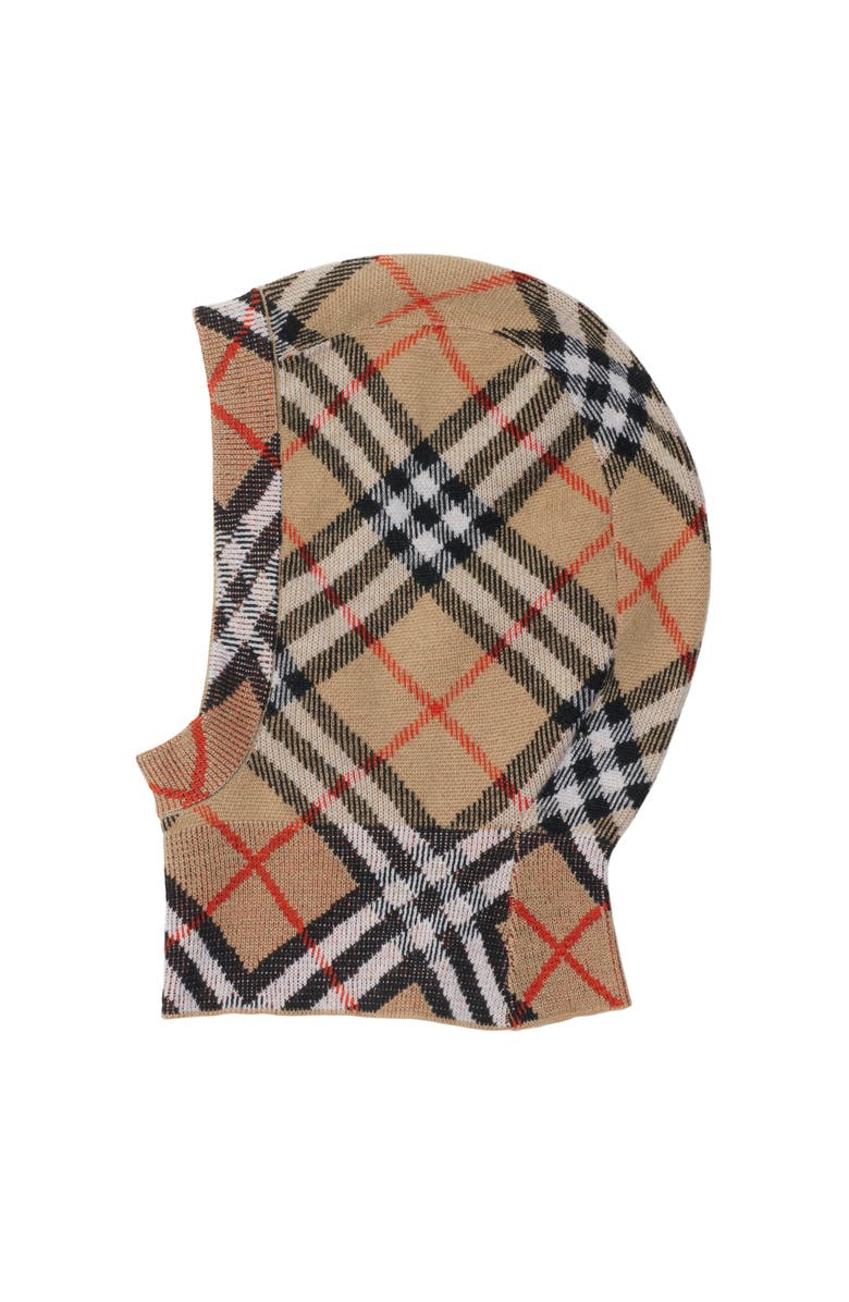 Burberry Check Wool Hood, Main, color, 