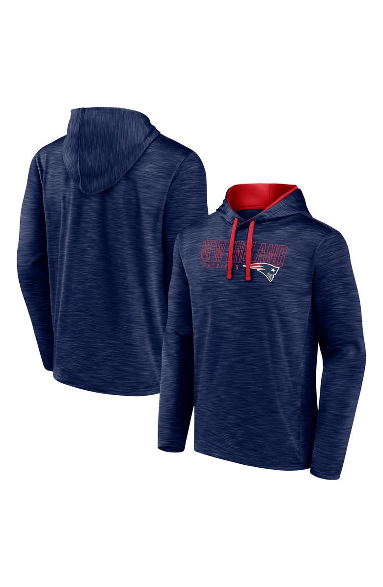 FANATICS Men's Fanatics Branded Heather Navy New England Patriots Hook and Ladder Pullover Hoodie, Alternate, color, Heather Navy