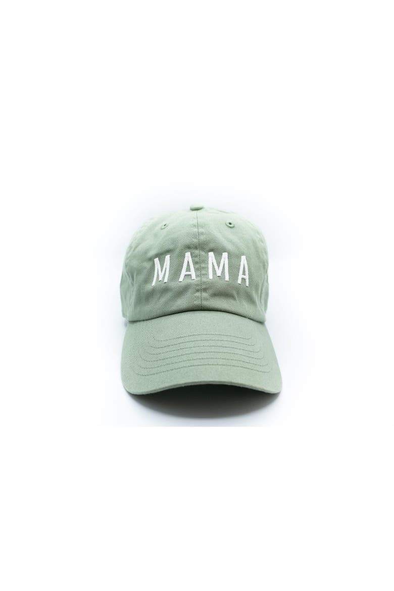 Mama Baseball Hat, Main, color, Dusty Sage