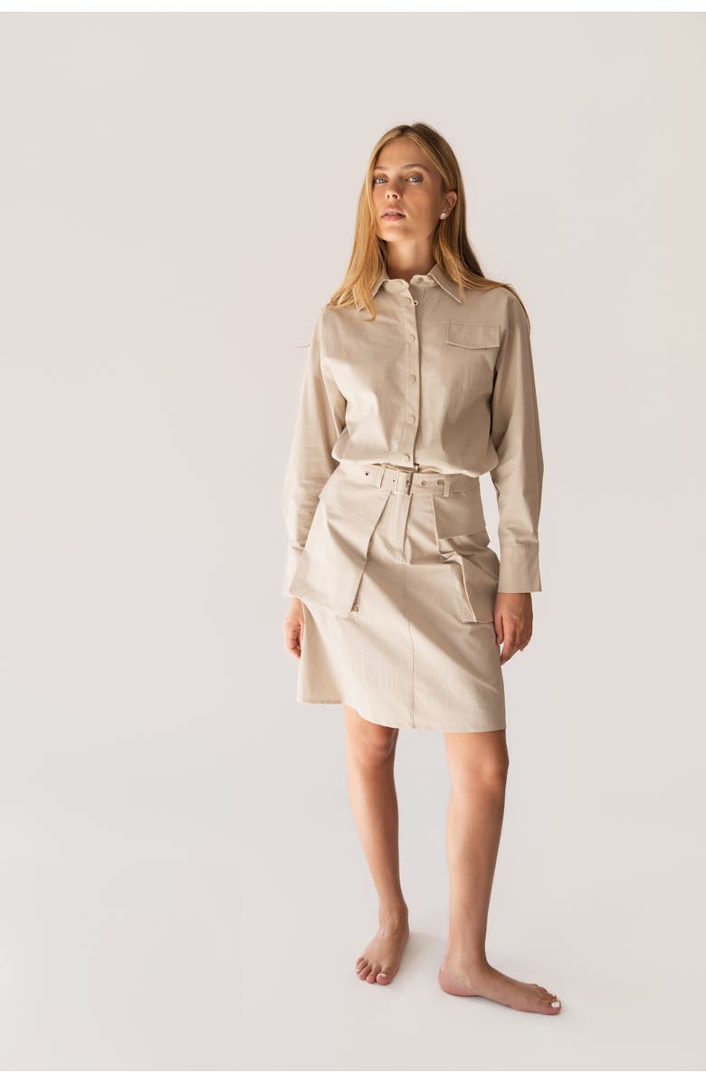 Shani x By Tess Lea Dress, Alternate, color, Beige