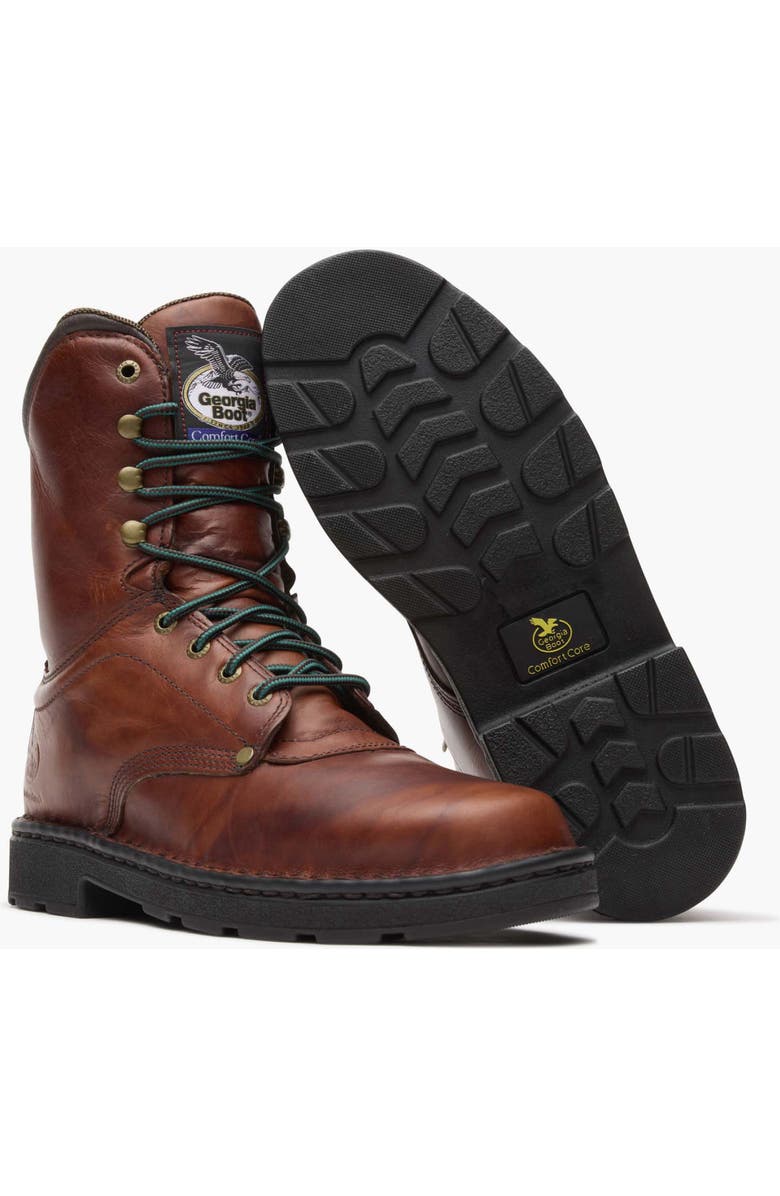 Georgia Boot Padded Eagle Light Work Boot, Alternate, color, Russet Wildwood