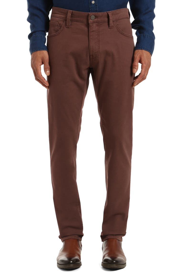 Courage CoolMax® Stretch Straight Leg Five Pocket Pants, Main, color, MAHOGANY COOLMAX
