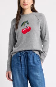Caslon® Intarsia Wool & Cashmere Sweater