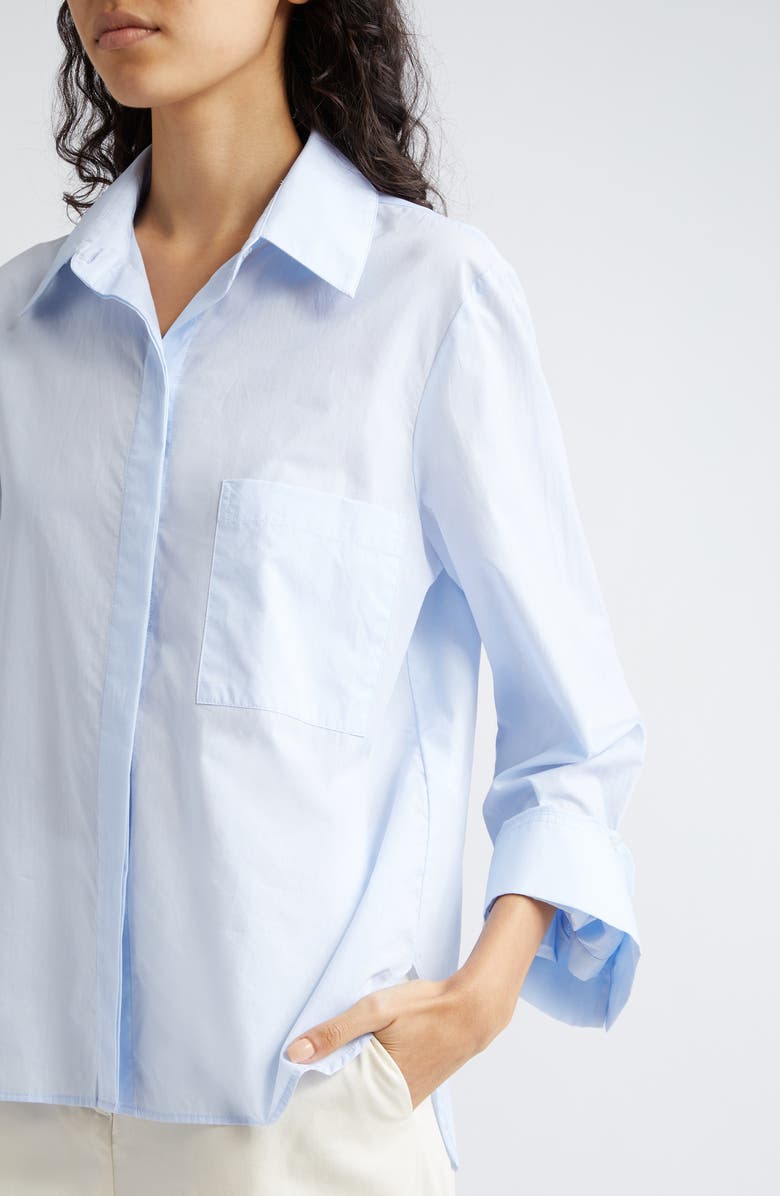 TWP Boyfriend Button-Up Shirt, Alternate, color, Baby Blue