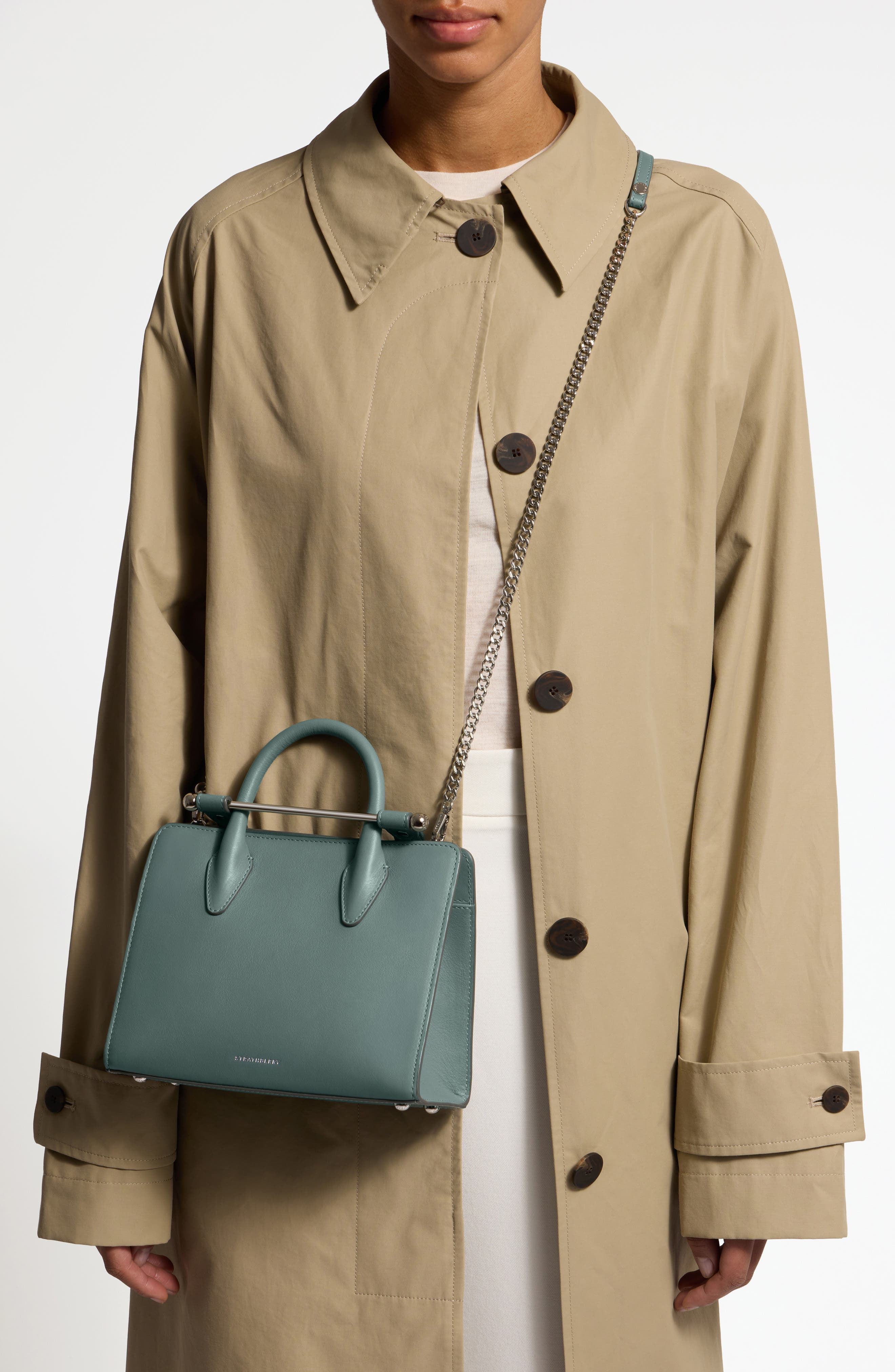 Strathberry Mini Leather Tote, Alternate, color, 