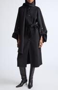 Zimmermann Valiant Wool Blend Coat with Scarf