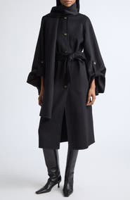 Zimmermann Valiant Wool Blend Coat with Scarf