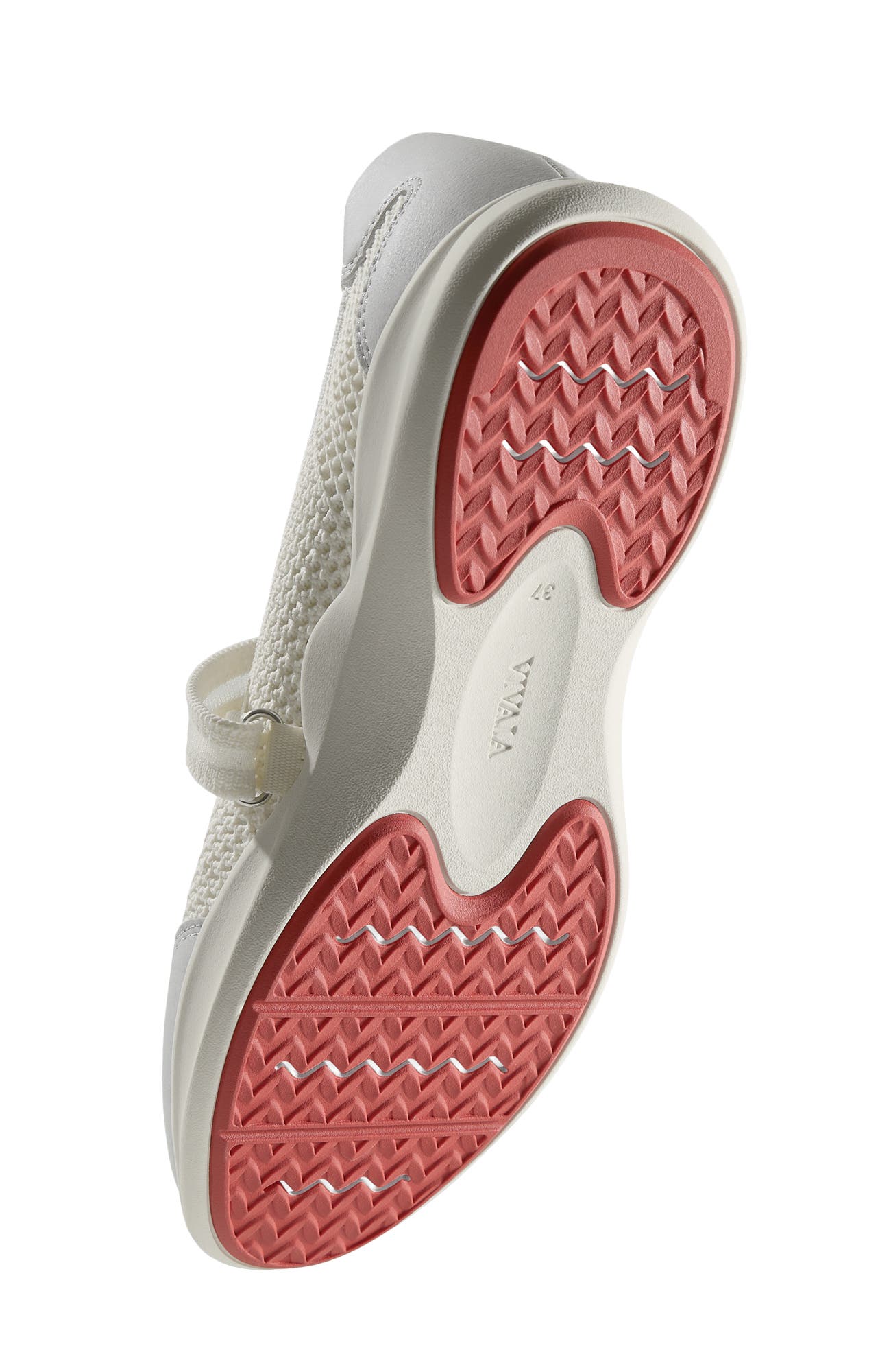 Isabeli Round-Toe Mesh Mary-Jane Sneaker Flats, Alternate, color, Spot Natural Flower Grey