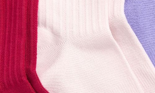 On 3-pack Logo Quarter Socks In Multi