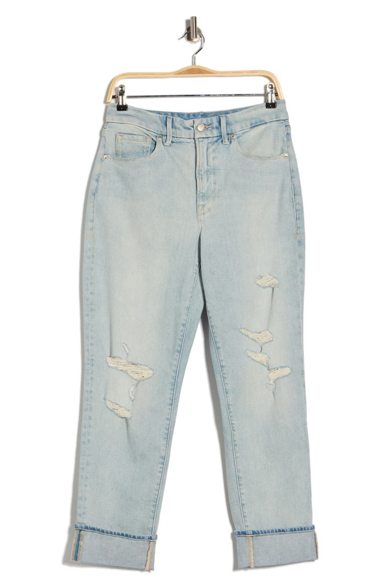 Good American The Weekender Relaxed Fit Jeans, Alternate, color, Indigo858