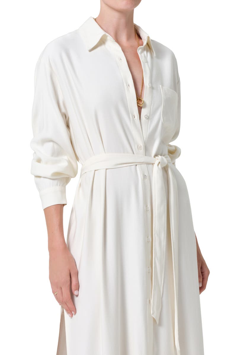 Citizens of Humanity Camilla Long Sleeve Maxi Shirtdress, Alternate, color, Moonlight