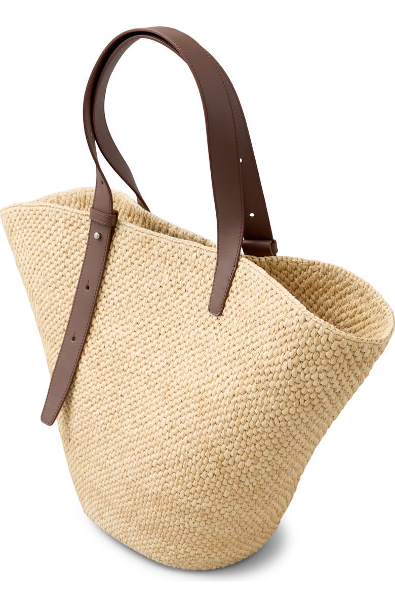 Lié Studio The Large Bianca Woven Raffia Tote, Alternate, color, Natural