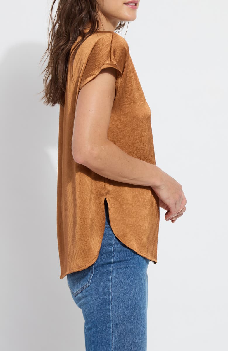 Lysse Miri Cap Sleeve Top, Alternate, color, Sugar Cane