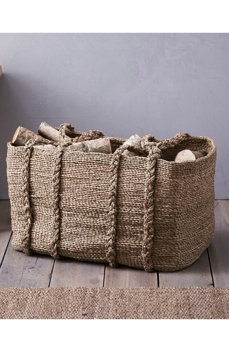 The White Company Large Woven Storage Basket, Main, color,