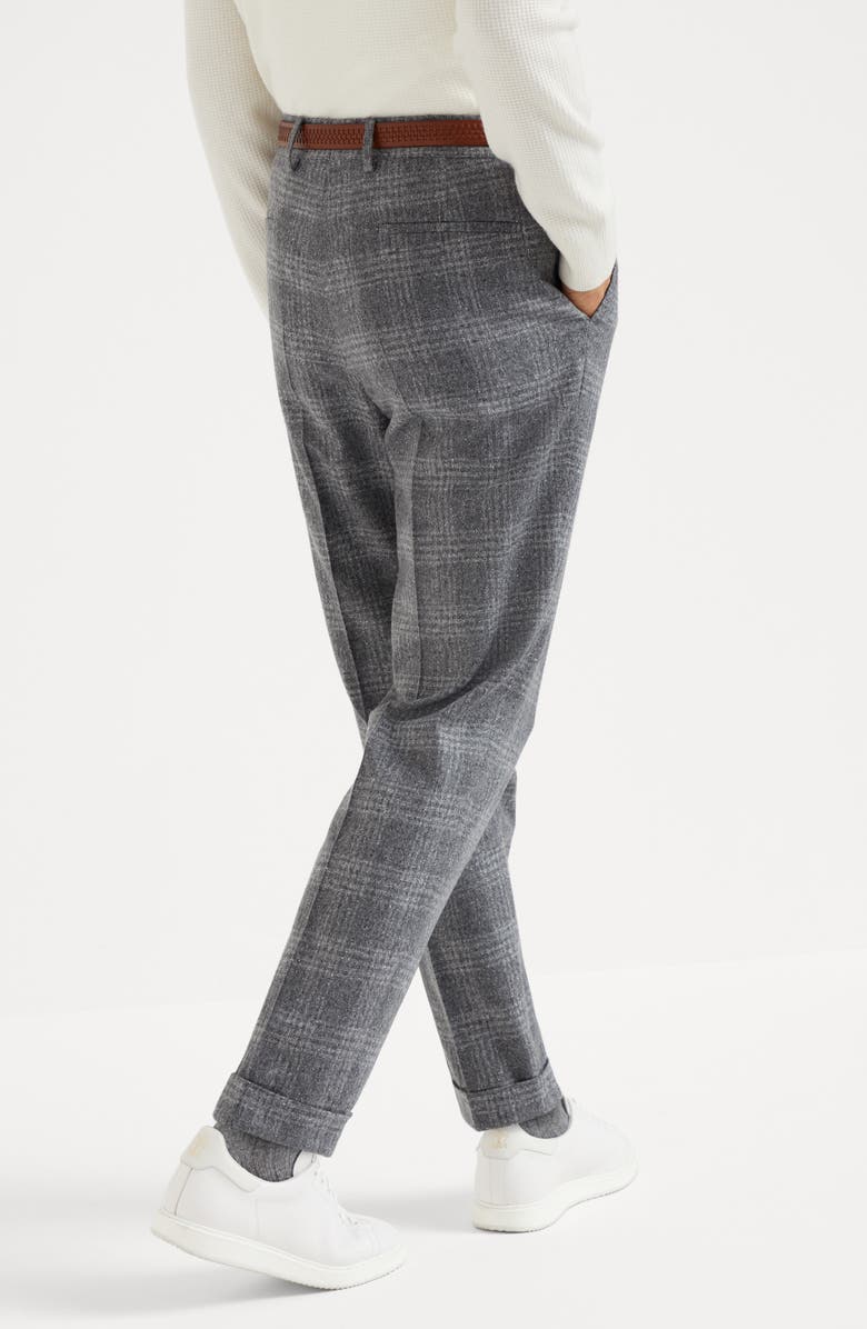 Brunello Cucinelli Silk, wool and cashmere trousers, Alternate, color, 