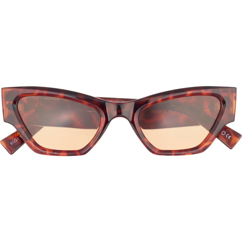 Le Specs Charade 52mm Cat Eye Sunglasses In Brown