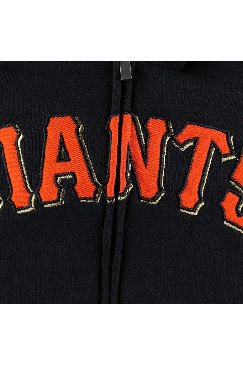 Youth Black San Francisco Giants Wordmark Full-Zip Fleece Hoodie, Alternate, color, Black