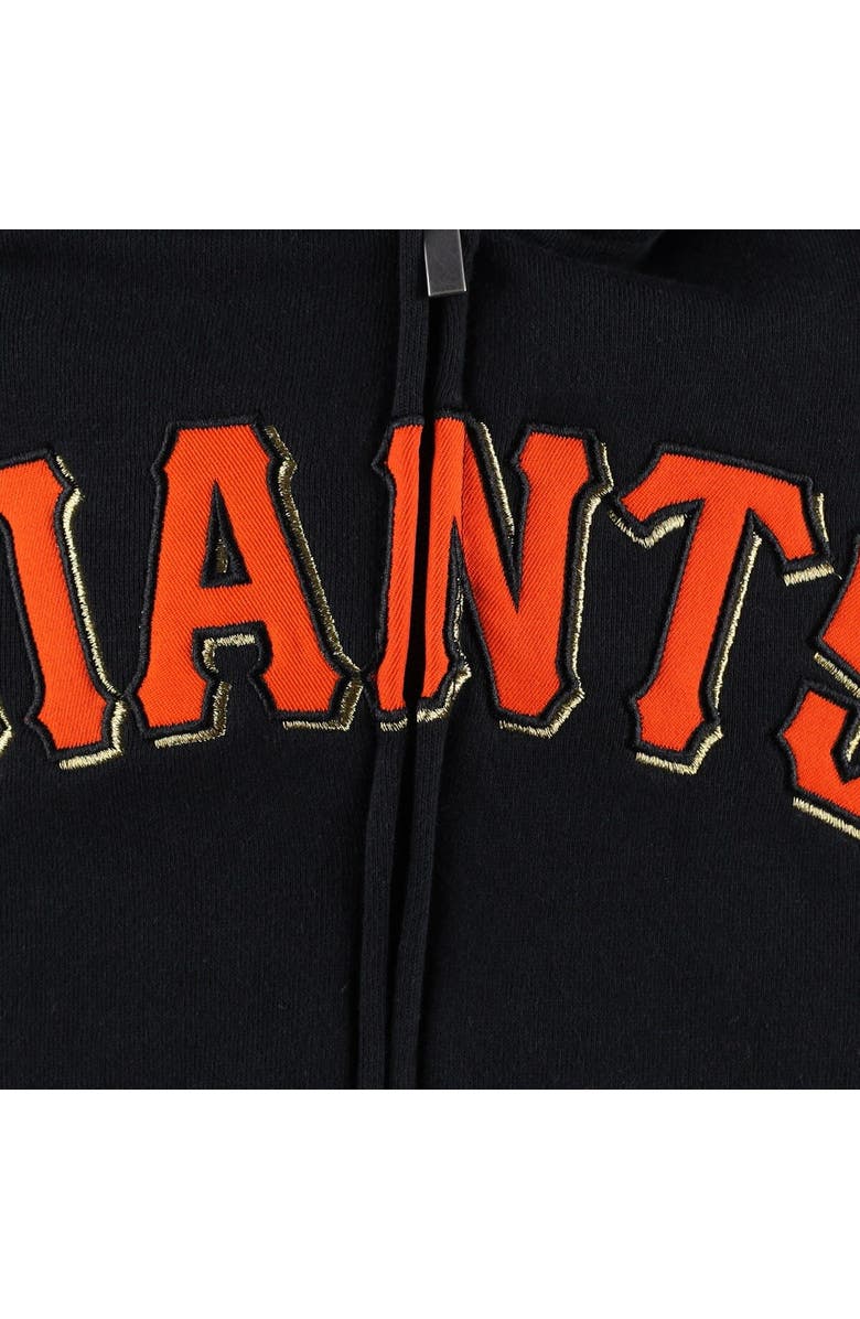 Outerstuff Youth Black San Francisco Giants Wordmark Full-Zip Fleece Hoodie, Alternate, color, Black