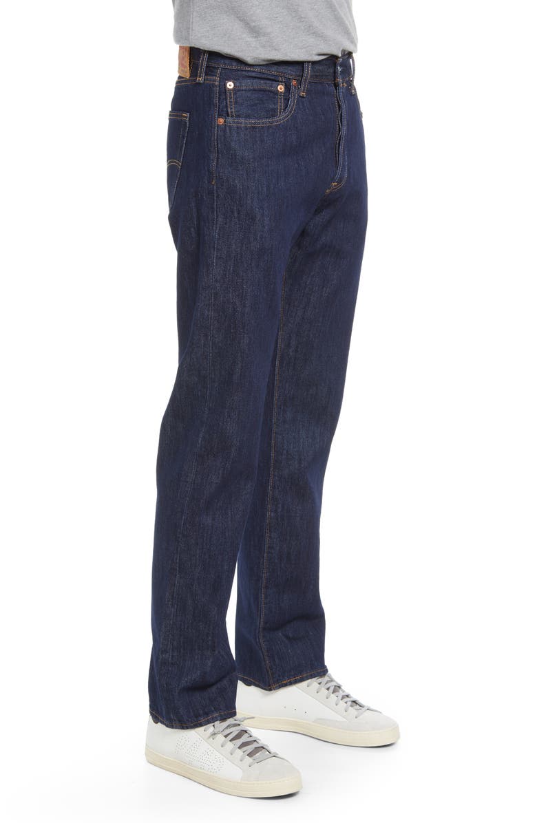 Levi's<sup>®</sup> 501<sup>®</sup> Original Straight Leg Jeans, Alternate, color, Rinse 37461