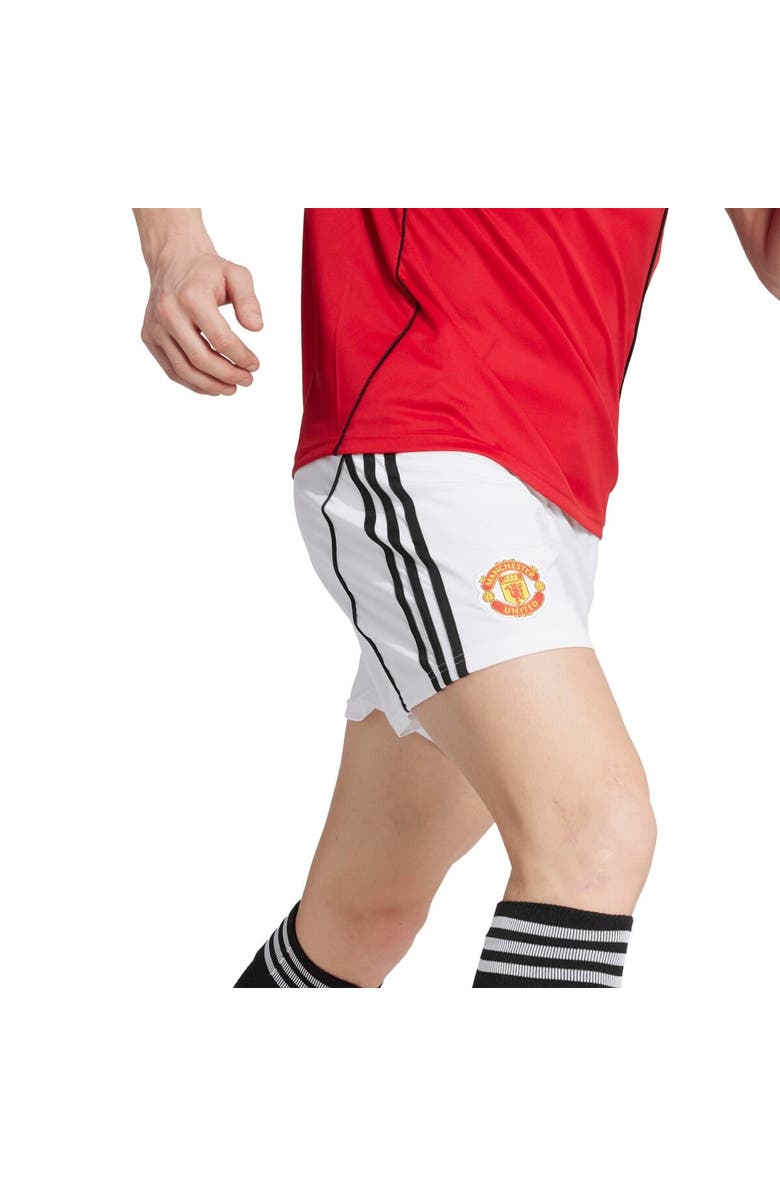 adidas Men's adidas White Manchester United 2025/26 Home AEROREADY Replica Shorts, Alternate, color, White