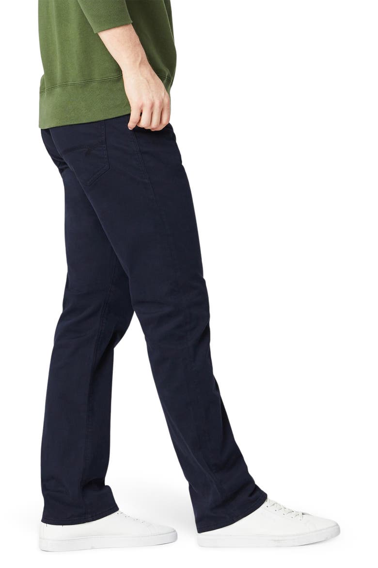 Matt Relaxed Straight Leg Twill Pants, Alternate, color, NAVY TWILL