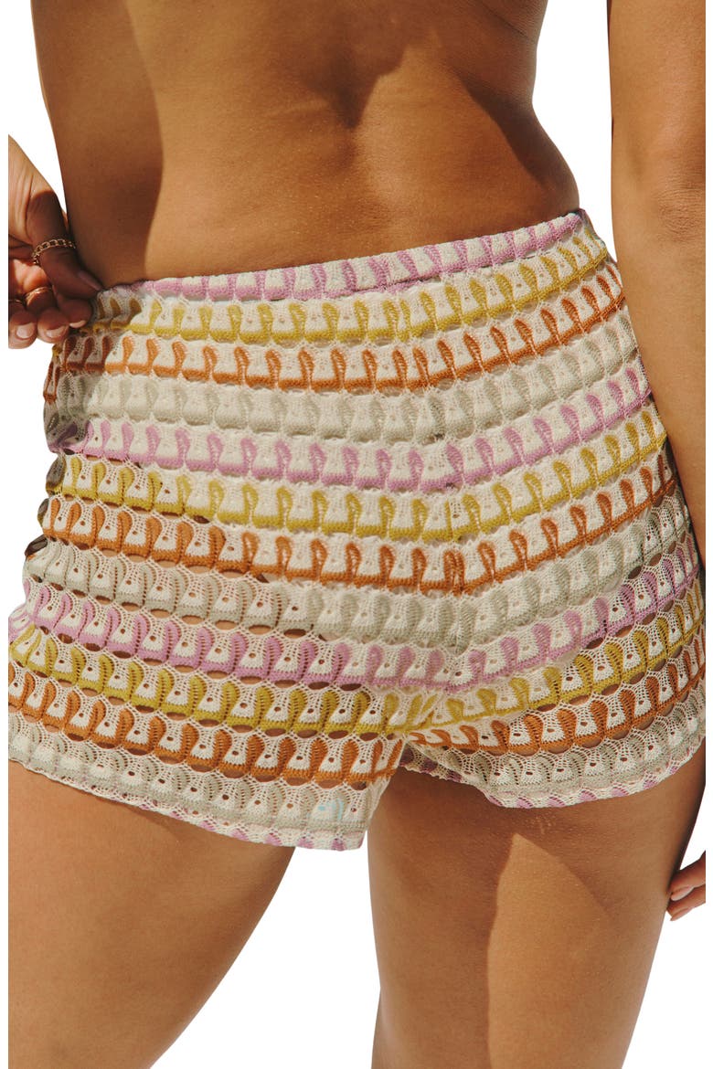 Capri Calling Crochet Shorts, Alternate, color, MULTI
