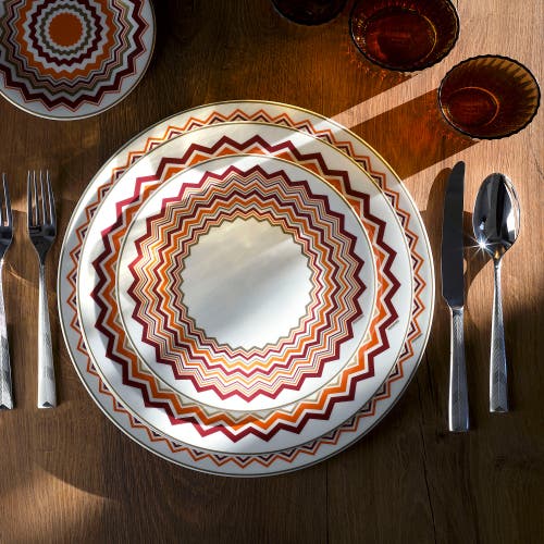 Missoni Dessert Plate 2 Pcs. Set In Multi