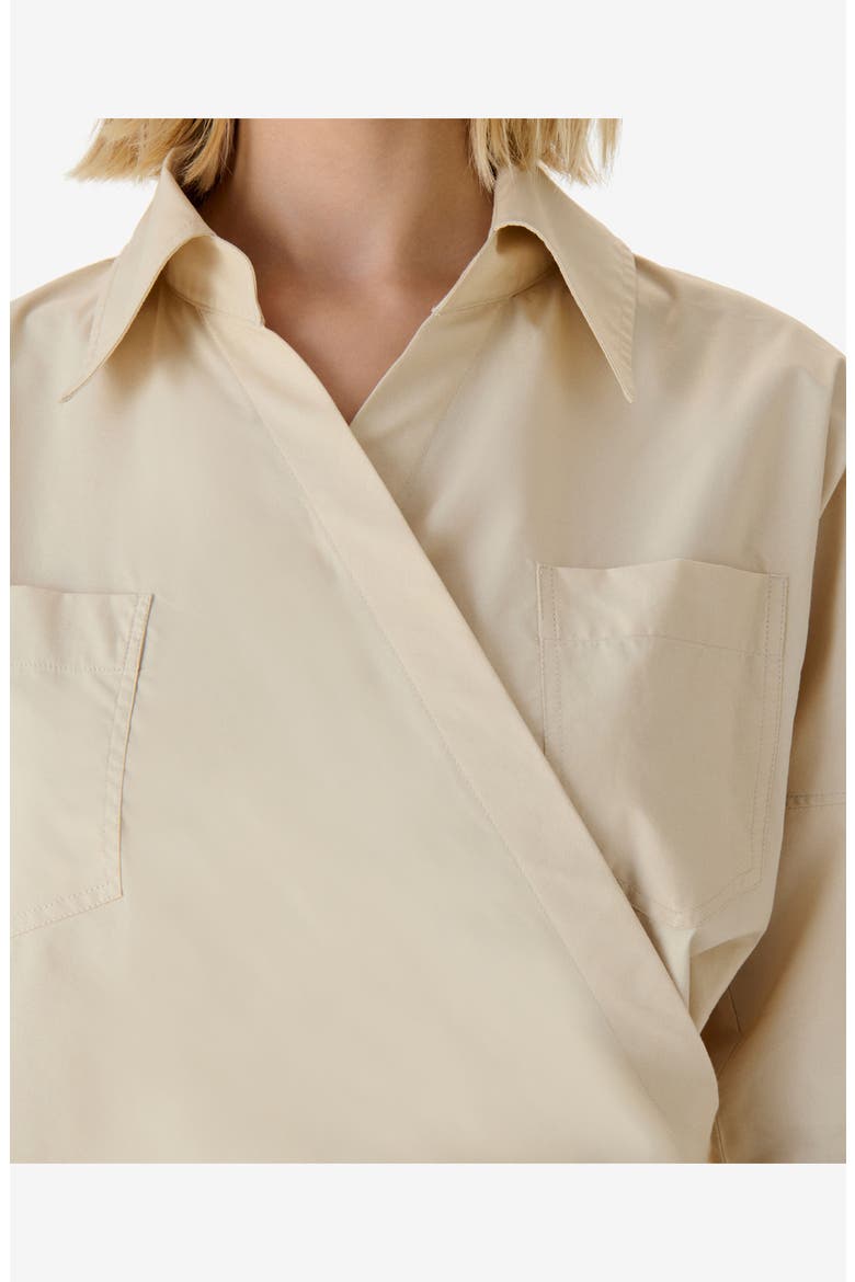 Lyra Poplin Shirt, Alternate, color, Sand