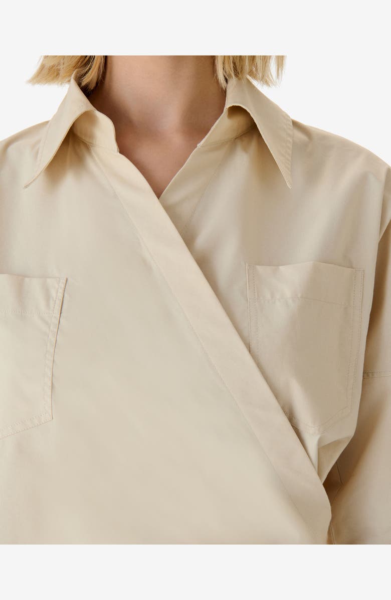 IRO Lyra Poplin Shirt, Alternate, color, Sand
