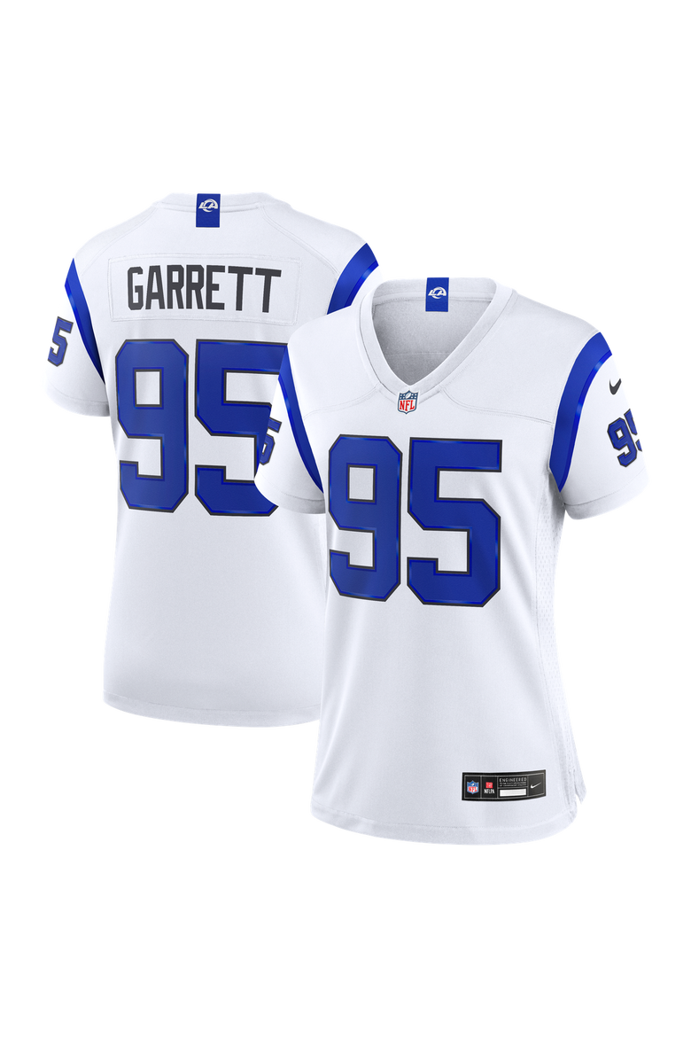 Women's Nike Myles Garrett Los Angeles Rams Fearsome White Game Jersey, Main, color, White