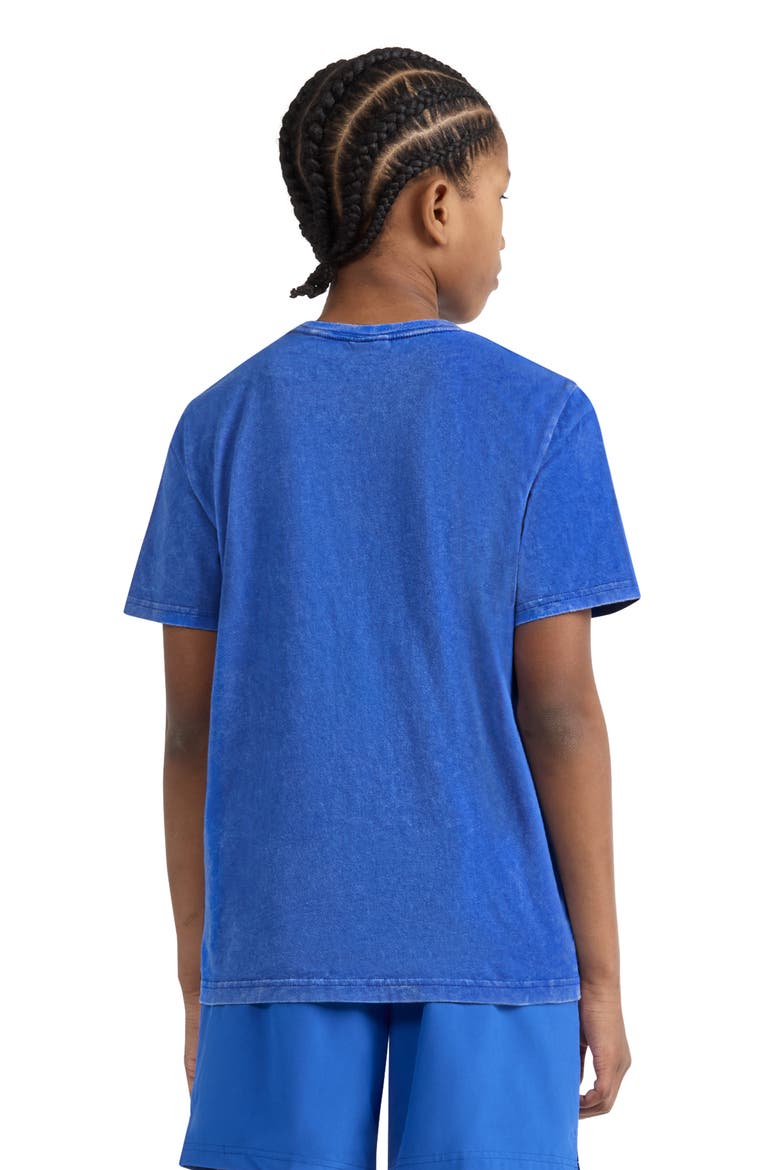 Kids' Jumpman Embroidered Cotton T-Shirt, Alternate, color, GAME ROYAL