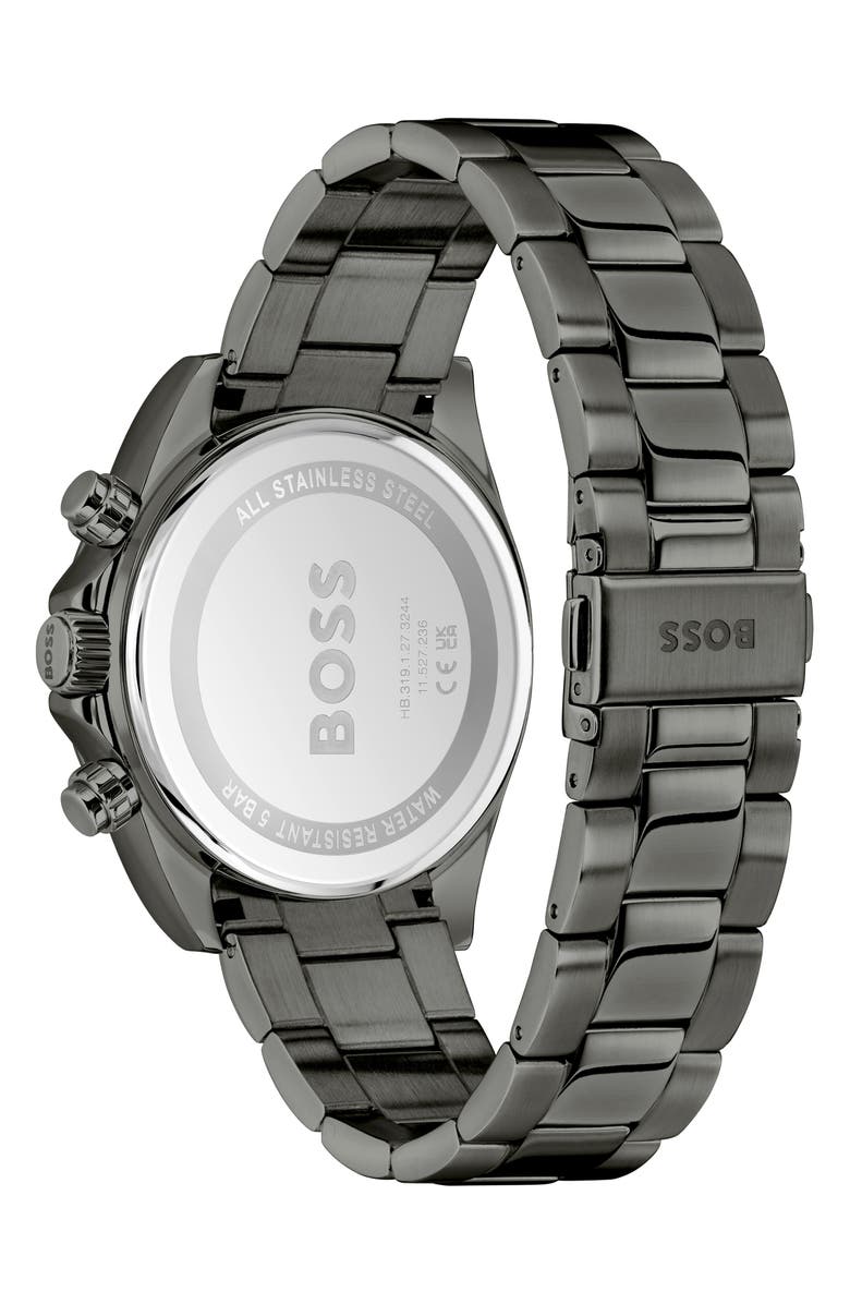 BOSS Hero 2.0 Chronograph Bracelet Watch, 43mm, Alternate, color, Grey
