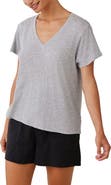 Bella Dahl Side Slit V-Neck T-Shirt