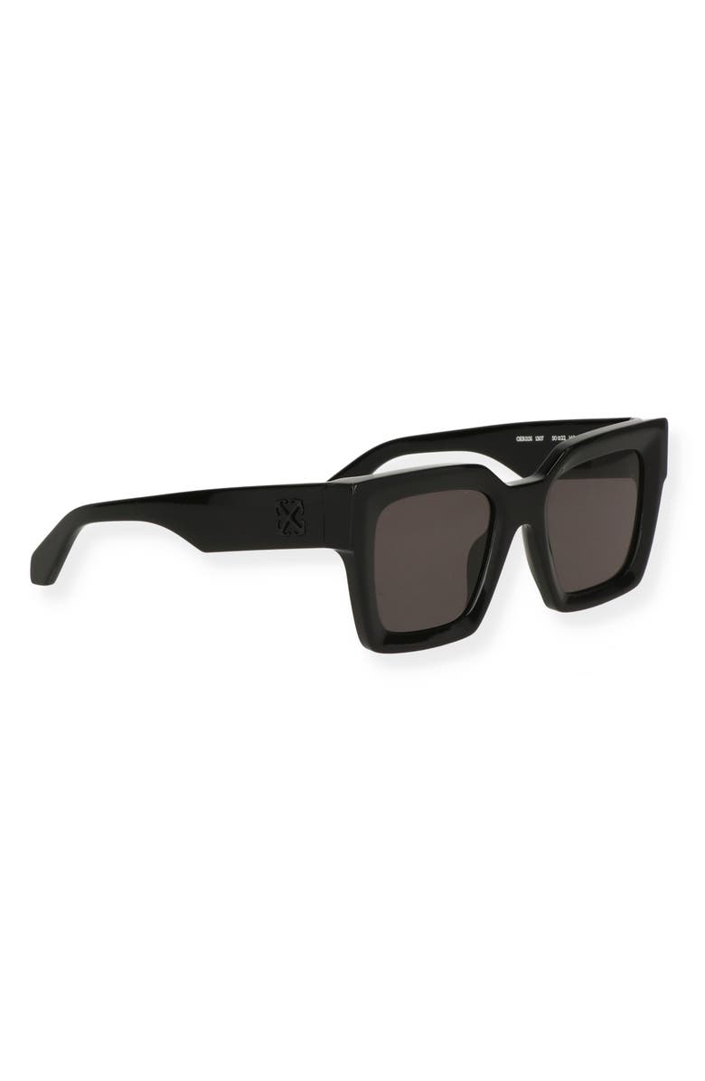 Off-White Jackson Square Sunglasses, Alternate, color, Black Dark Grey