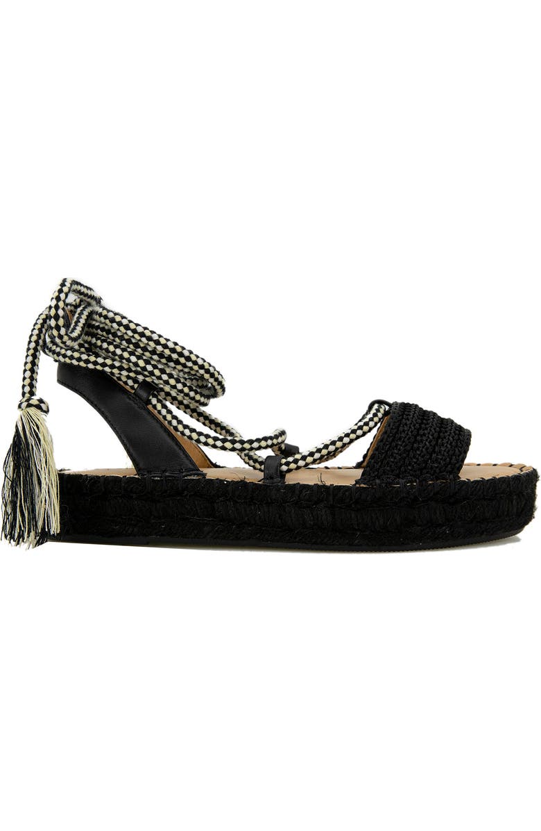 Splendid Mimosa Ankel Tie Sandal, Alternate, color, Black