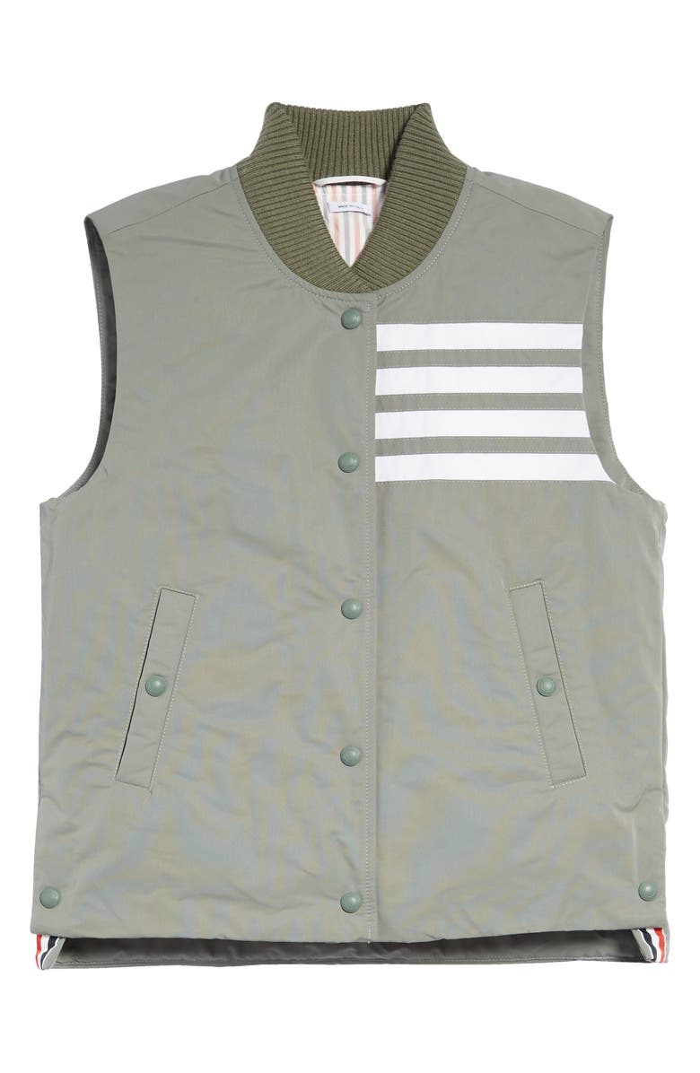 Thom Browne 4-Bar Down Vest, Main, color, 
