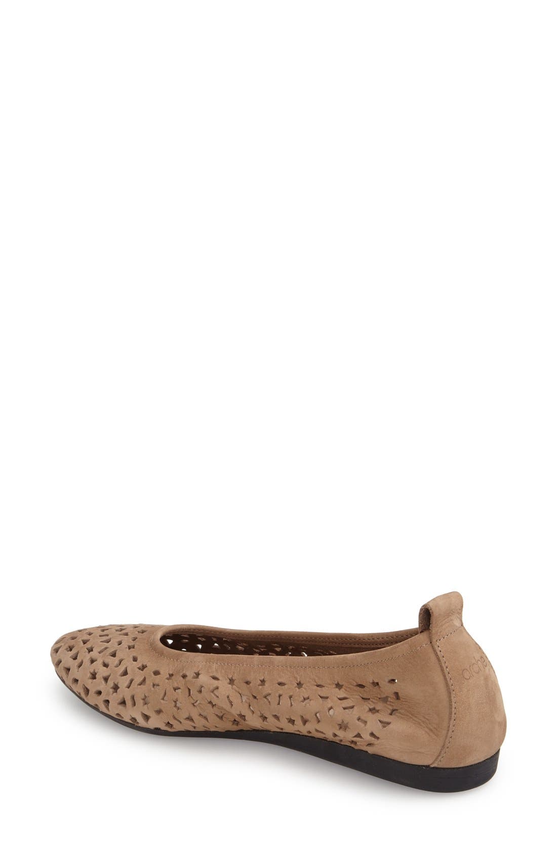 'Lilly' Flat, Alternate, color, SAND LEATHER