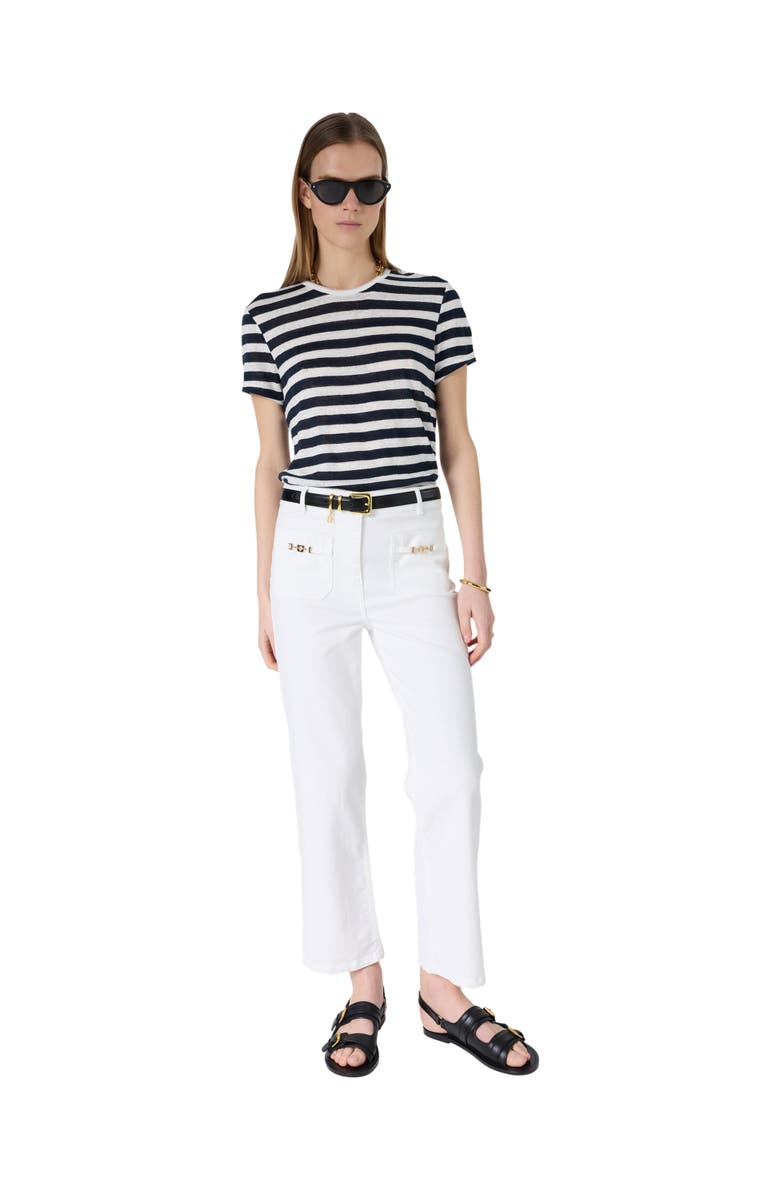GERARD DAREL Mellina Striped T-Shirt, Alternate, color, Navy Blue