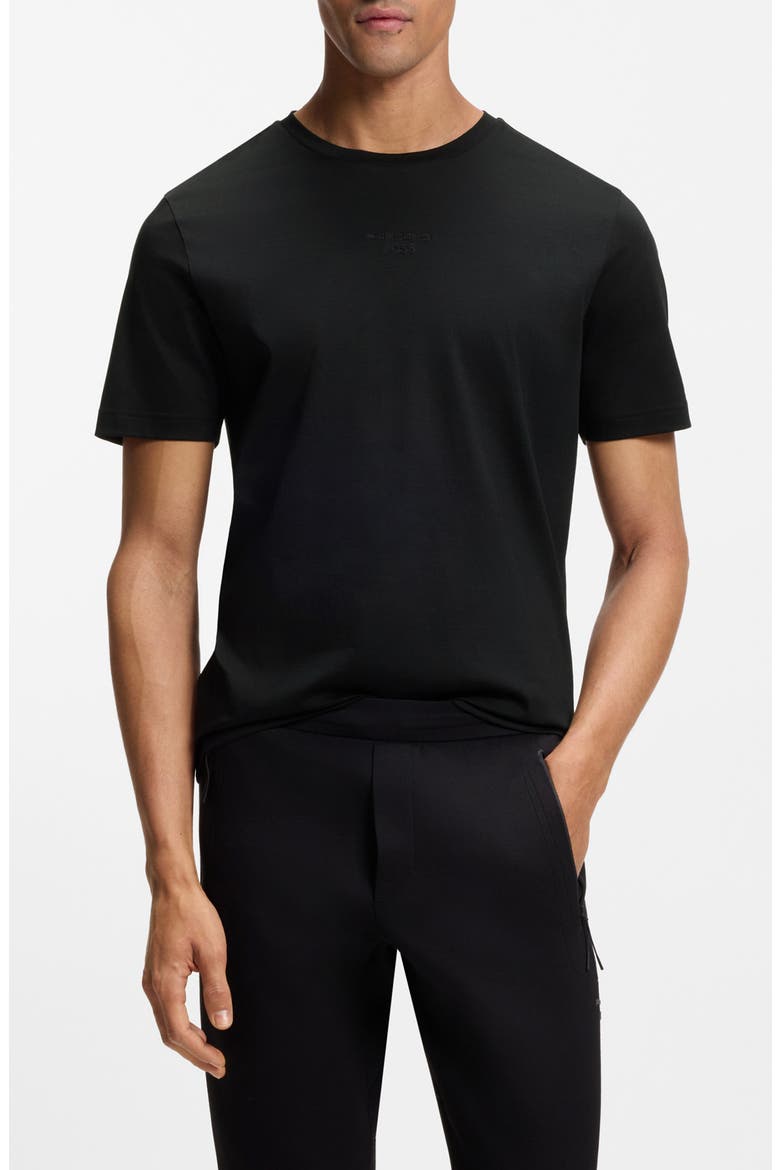 Spirit Solid Cotton T-Shirt, Main, color, BLACK