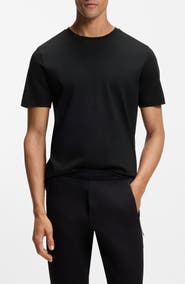 BOSS Spirit Solid Cotton T-Shirt