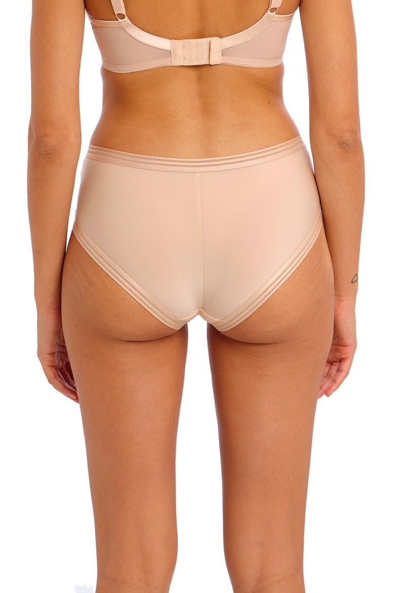 Tailored Geo Lace Boyshorts, Alternate, color, NATURAL BEIGE